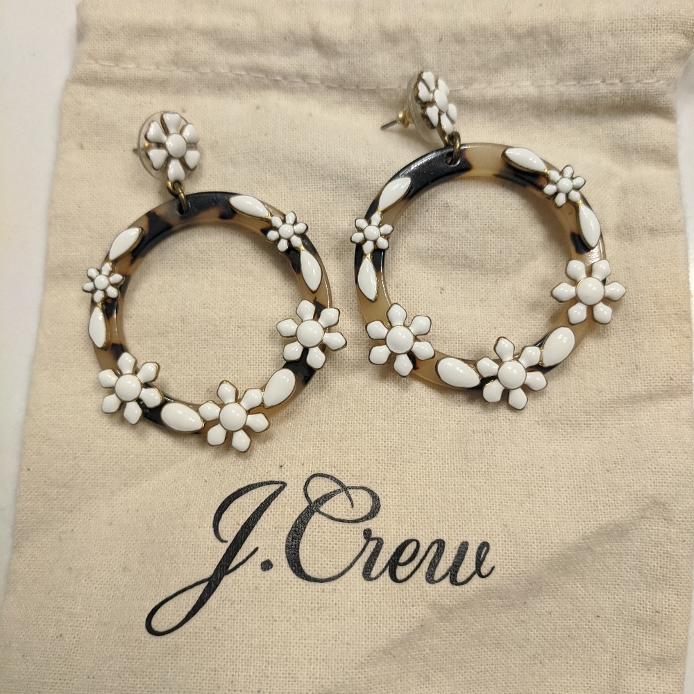 J. Crew tortoise shell earrings